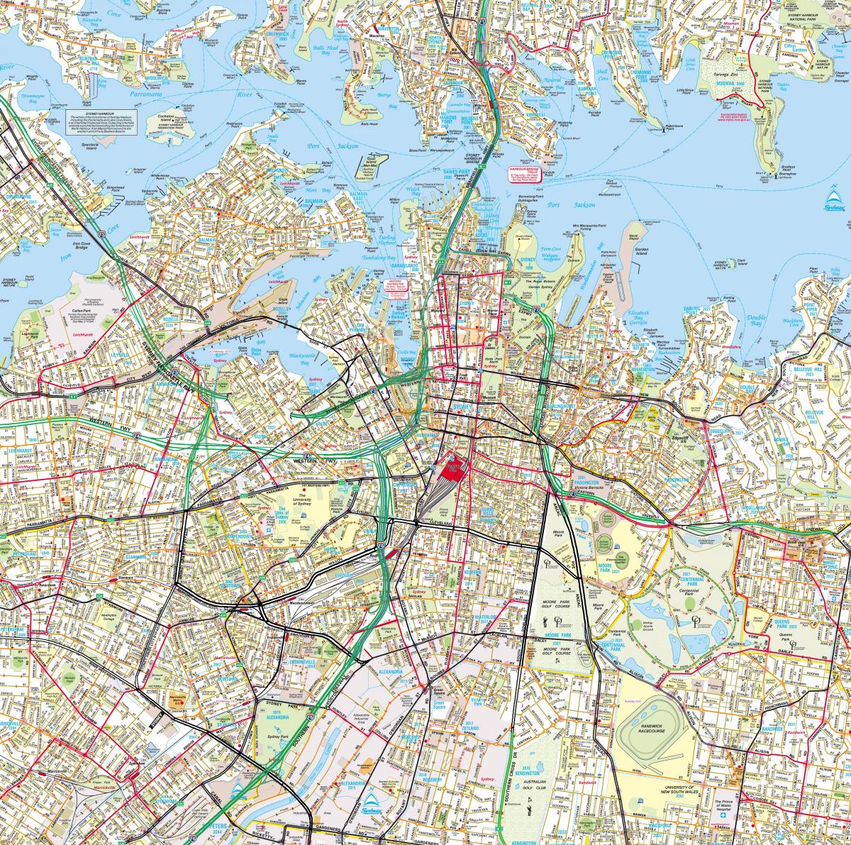 Mapa de calles de Sydney